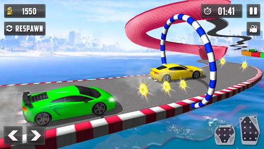Crazy Car Driving Simulator Apk  Impossible Sky Tracks app mod 2