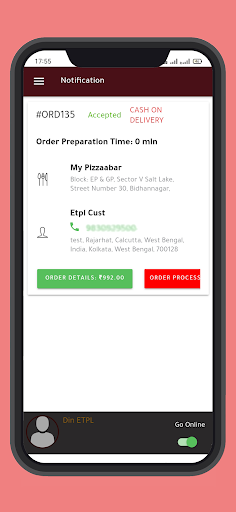 DoorBell - Delivery Partner Screen 2