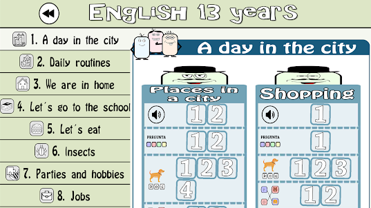 English 13 years