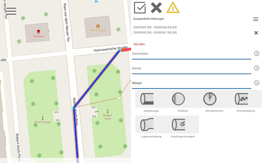 KANDIS App Kanalreinigung Screen 2