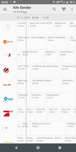 TVHClient Screen 2