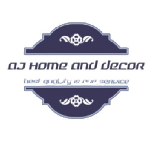 AJ HOME AND DECOR logo