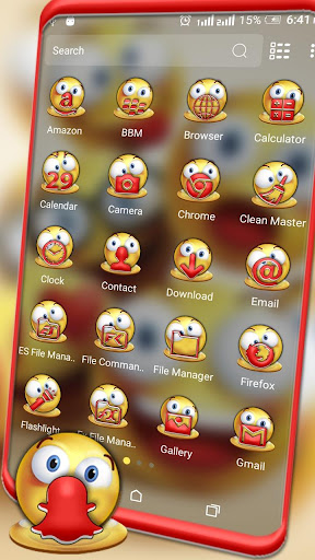 Happy Emoji Launcher Theme Screen 2