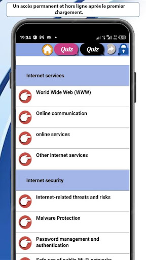Internet courses Screen 3
