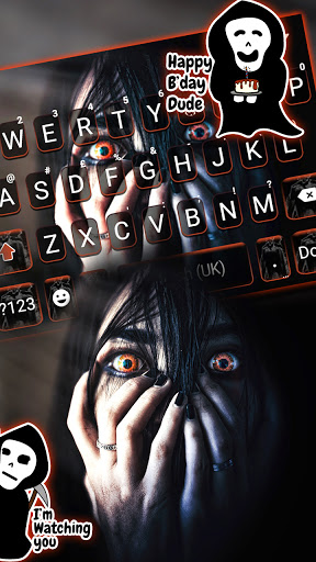 Scary Curse Keyboard Backgroun Screen 2