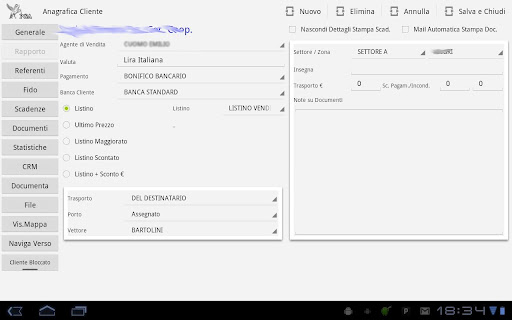 Android application Pegaso Androide screenshort