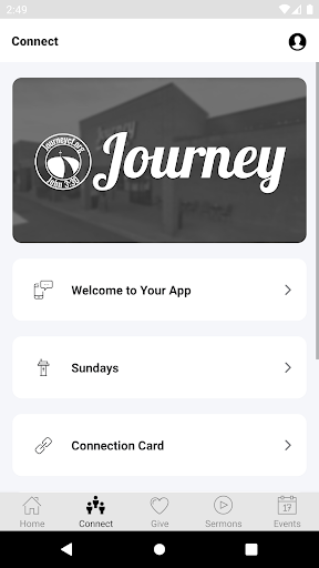 Android application Journey Christian Fellowship screenshort