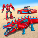 Cover Image of Download Crocodile Robot Transform Game 1.1 APK