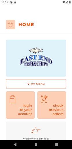Android application East End Fish & Chips screenshort