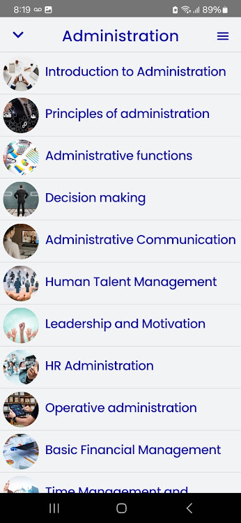 Administration Course - 90.0 - (Android)