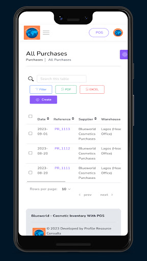 Blueworld | Inventory Screen 3