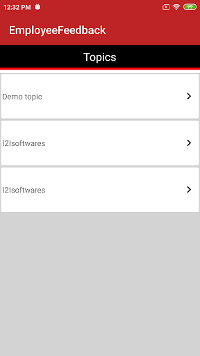 Employee Feedback Screen 2
