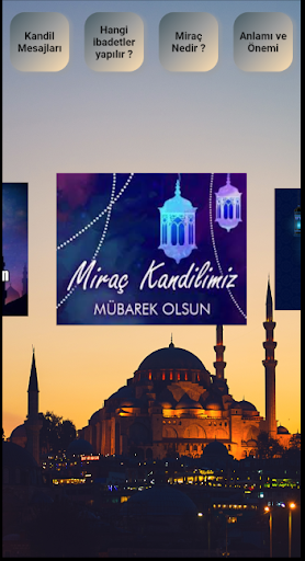 Android application Miraç Kandili Mesajları screenshort