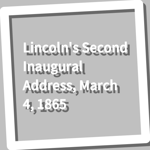 Book, Lincolns Second Inaugur logo