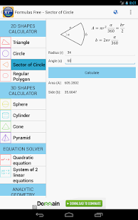 Maths Formulas Lite Ekran görüntüsü