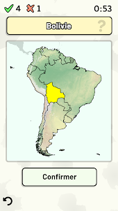 Pays d'Amérique du Sud - Quiz