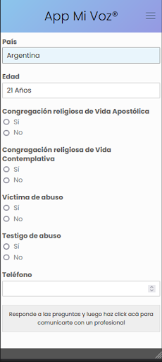 App Mi Voz Screen 3