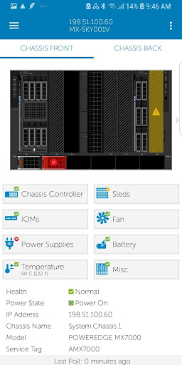Android application OpenManage Mobile screenshort
