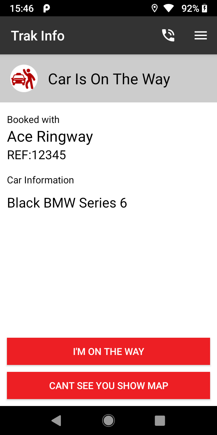 Android application Ace Ringway Taxis Preston screenshort