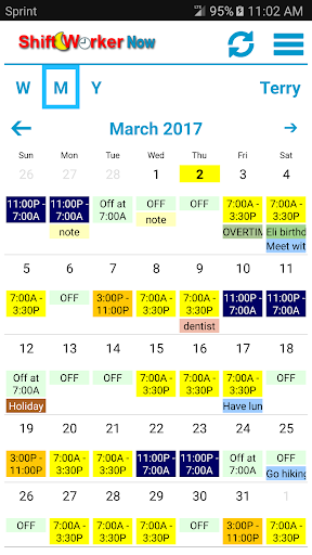 Shift Worker Now Screen 3