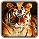 3D Tiger Zipper UnLock icon