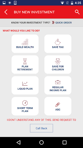 Nivesh Wealth Management App Screen 2