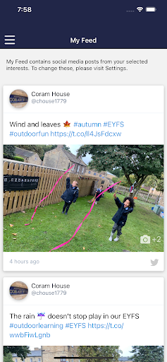 Android application Ackworth School screenshort