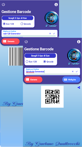 Generatore Barcode / Qrcode Screen 3