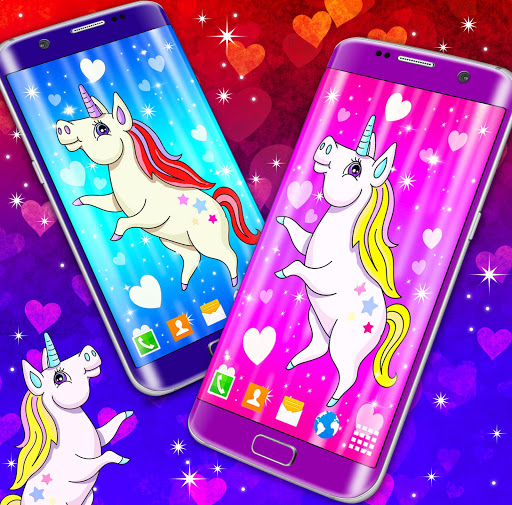 Android application Kawaii Unicorn Live Wallpaper screenshort