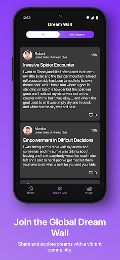 Screenshot of DreamStory AI Dream Journal
