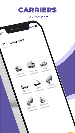 Carwa Shipping App Screen 3