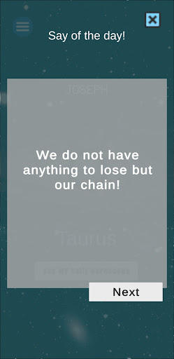 My Daily Fortune Teller Screen 3