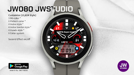 Android application JW080 jwstudio watchface screenshort