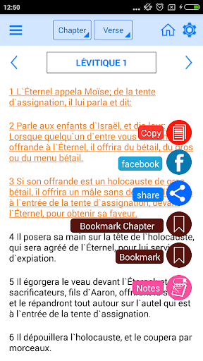 French Bible -Offline Screen 2