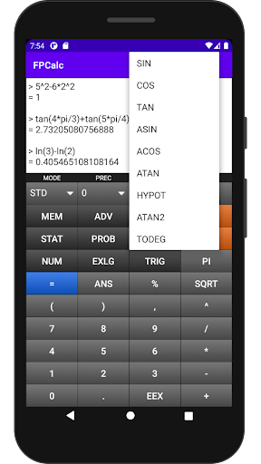 FPCalc Calculator Screen 2