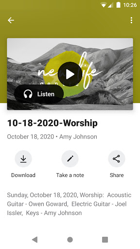 New Life Centre Screen 3
