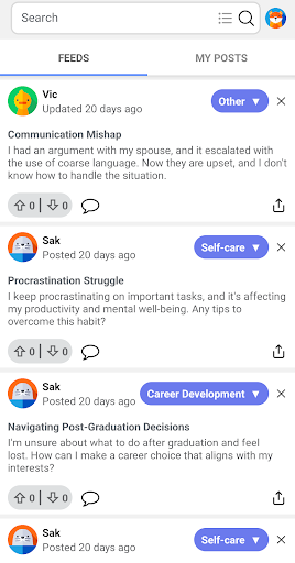 Android application Advo - Learn from Mistakes screenshort