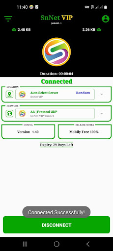 SnNet VIP Screen 2