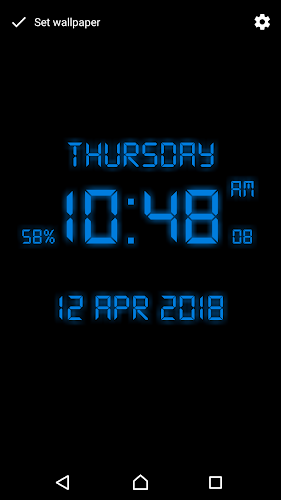 Digital Clock Live Wallpaper - Latest version for Android - Download APK