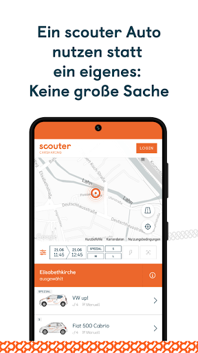 scouter Carsharing Screenshot