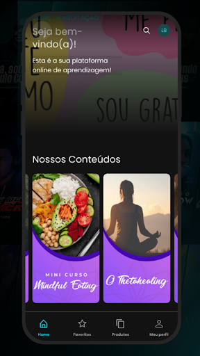 Android application Clube de Meditação screenshort