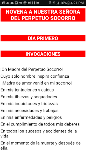 Virgen del Perpetuo Socorro Screen 2