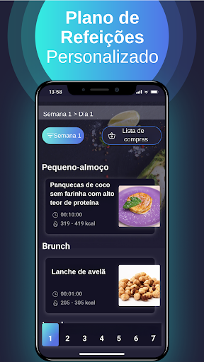 Visualização do aplicativo