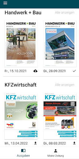 Android application Wirtschaftsverlag ePaper screenshort
