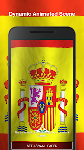 Imágen 2 3d Bandera España Fondo android