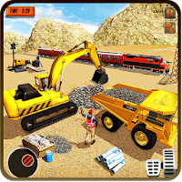 Heavy Machines Train Track Construction Simulator