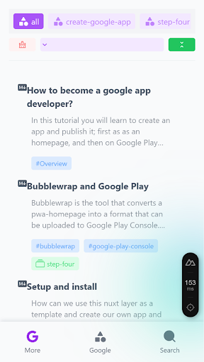 Create Google App Screen 2