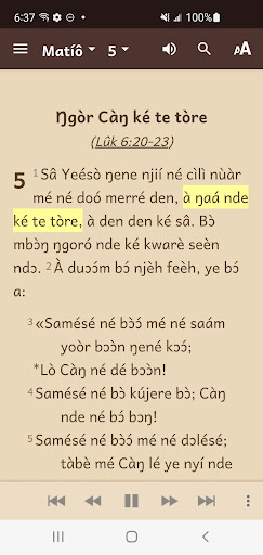 Mambila (Cameroon) Bible Screen 3