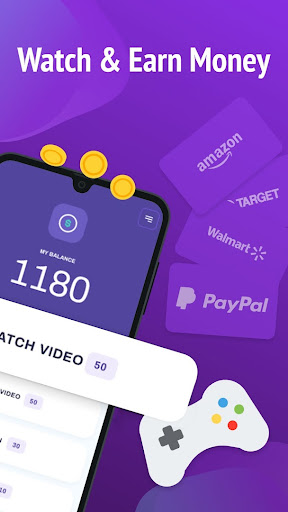 Android application Watch & Earn screenshort