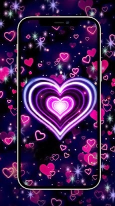 Neon Lights Heart のテーマキーボードのおすすめ画像2